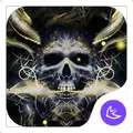 Golden Cool Skull Theme