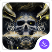 Golden Cool Skull- APUS launcher theme&wallpaper