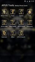 Golden Cool Skull- APUS launcher theme&wallpaper スクリーンショット 3