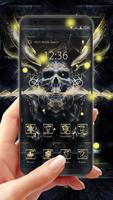 Golden Cool Skull- APUS launcher theme&wallpaper ポスター