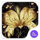 Golden Flower Theme & HD wallp-APK