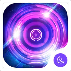 Shine Purple Glow Wheel theme  アプリダウンロード