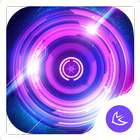 Shine Purple Glow Wheel theme  آئیکن