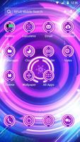 Shine Purple Glow Wheel theme  اسکرین شاٹ 1