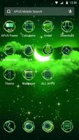 Green Moon-APUS Launcher free  Ekran Görüntüsü 1