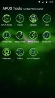 Green Moon-APUS Launcher free  ảnh chụp màn hình 2