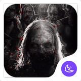 Horror Dark Death Blood-APUS Launcher Theme أيقونة