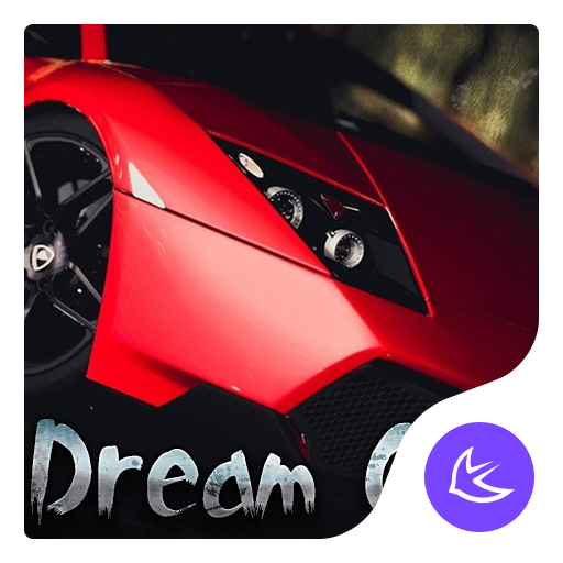 Rojo de Velocidad de coches-APUS Launcher tema