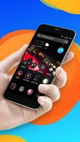 Roten Speed-Auto-APUS Launcher theme Plakat