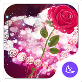 Shine Red Heart Rose Love--APU иконка