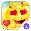 Emoji Fou Sourire Mignon Thème& HD fonds d'écran APK