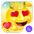 Emoji Fou Sourire Mignon Thème& HD fonds d'écran icône