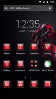 Red-APUS Launcher theme 海報