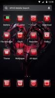 Red-APUS Launcher theme ảnh chụp màn hình 1