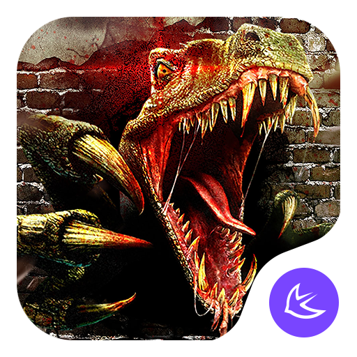 El mal Sangrienta Dinosaurio - APUS Launcher tema