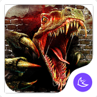 Böse Bloody Dinosaurier - APUS Launcher theme Zeichen