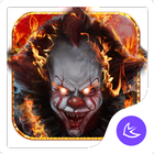 Evil Flame Scary Clown Theme & HD wallpapers أيقونة