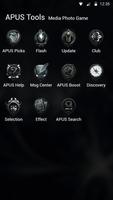 New black Cool APUS free fashion theme ภาพหน้าจอ 3