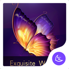 Exquis Violet thème pour Andro icône