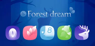 Forest Deer Fantasy theme&HD W