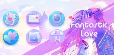 Fantastic Love-APUS Launcher free fashion theme