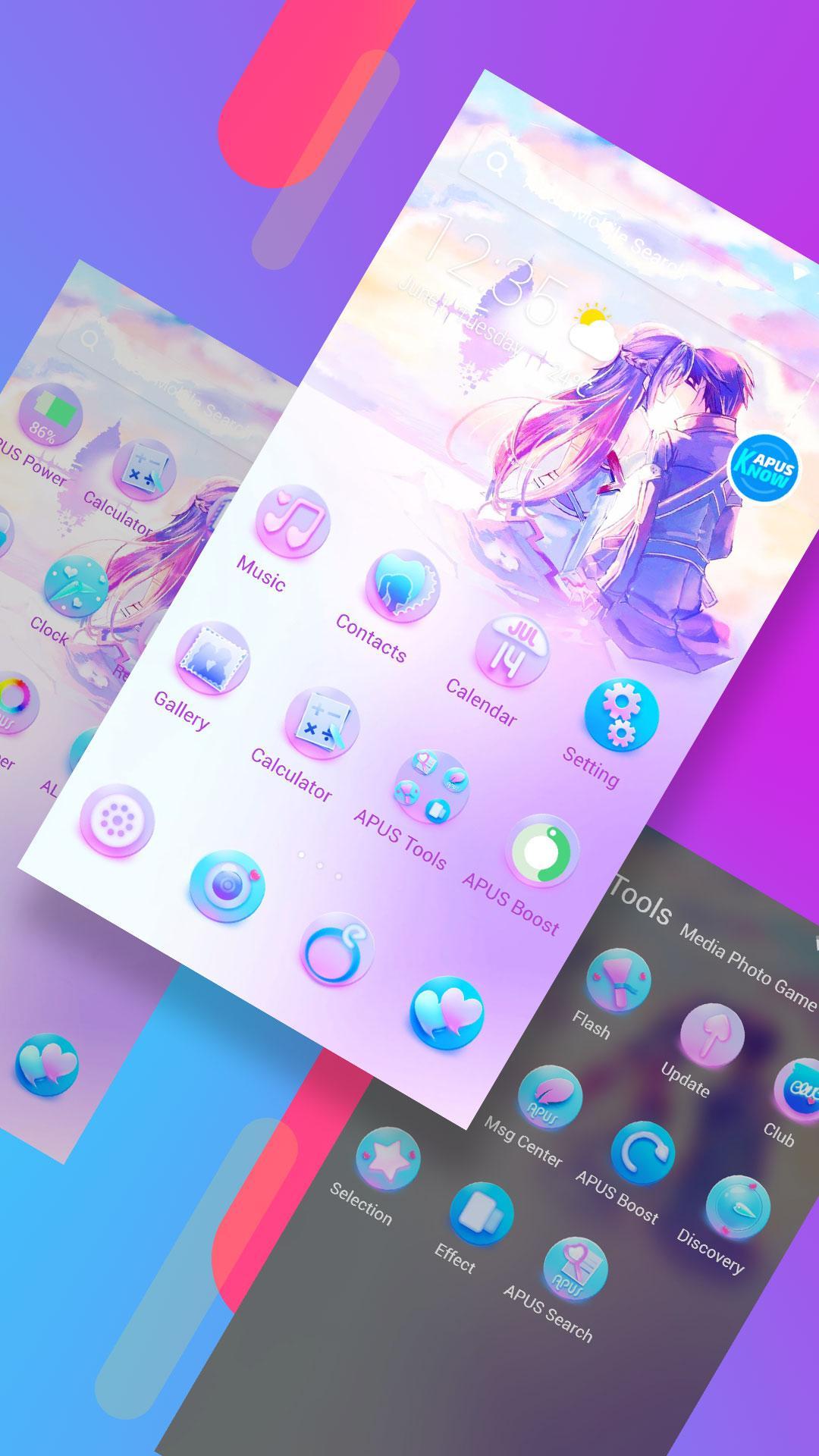 Fantastic Love-APUS Launcher Free Fashion Theme Для Андроид.