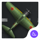Cool black fighter-free theme أيقونة