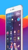 Cartoon love heart APUS launcher free theme پوسٹر