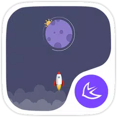Скачать moon-APUS Launcher theme APK
