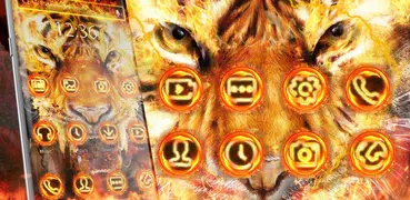 Flamme Cool Tiger - APUS Launcher-Freies Thema