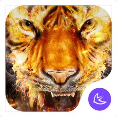 Fiamma Fresco Tigre - APUS Launcher Tema Libero