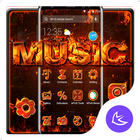 Flame Music APUS Launcher them icon
