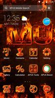 Flame Music APUS Launcher them poster