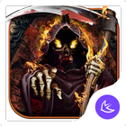 Flames Hell Moloch-APUS Launcher theme-icoon