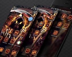 Flames Hell Moloch-APUS Launcher theme ảnh chụp màn hình 1