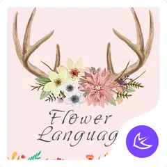 Schöne Rosa Girly Blumen-theme APK Herunterladen