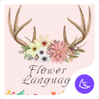 Beautiful Pink Girly Flowers t icon