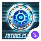 Blue Mech Planet APUS theme &  آئیکن