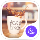 Coffee time food theme icon