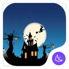 download Scary Halloween pumpkin night free theme APK
