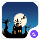 Scary Halloween pumpkin night free theme APK