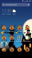 Scary Halloween pumpkin night free theme পোস্টার