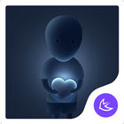 ikon Kesepian Detak jantung-APUS Launcher tema
