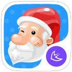 Merry Christmas  Santa &HD Wallpapers -APUS theme иконка