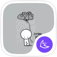 I MISS YOU theme APK download