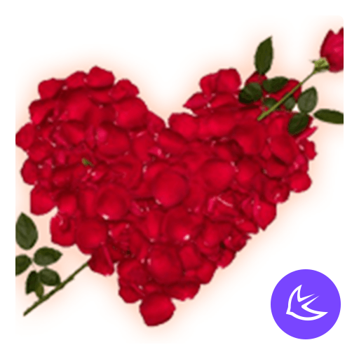 Red romantic love flower -APUS