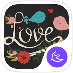 Love Story APUS theme APK download
