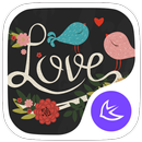 Love Story APUS theme APK