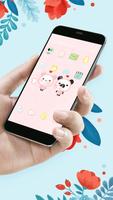 Cute Panda Baby theme & HD wallpapers ポスター