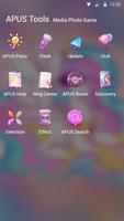 lovely rainbow unicorn-APUS Launcher theme تصوير الشاشة 3